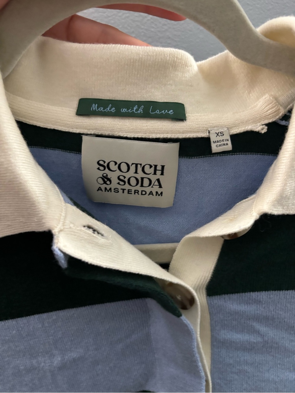 Scotch & Soda Striped Polo Sweater - Picture 3 of 4